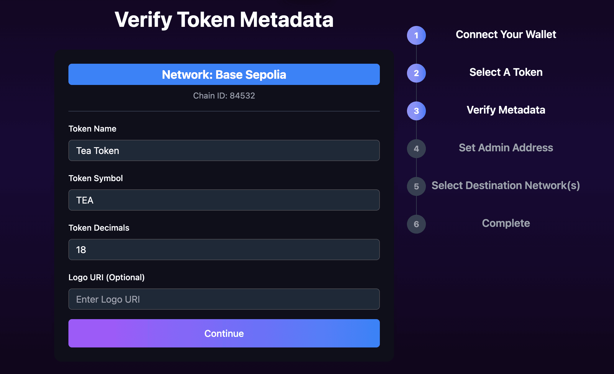 Verify Metadata